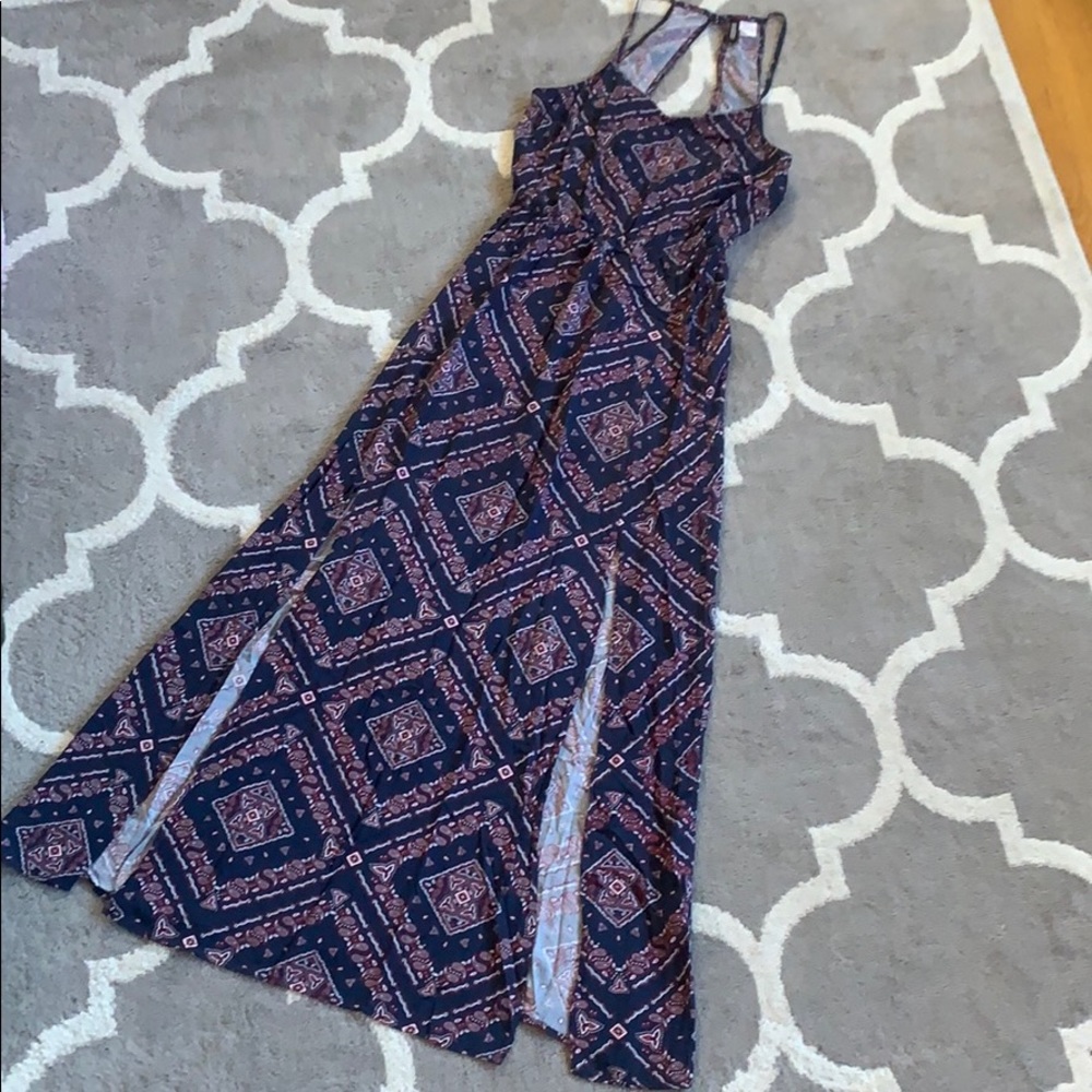 Paisley Empire Waist Maxi Dress